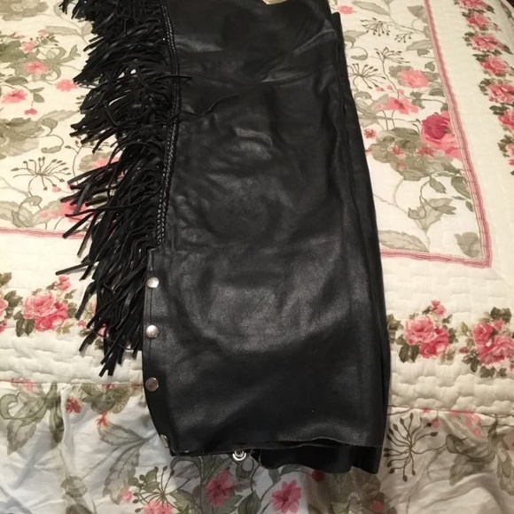 Womens Leather Chaps, size Large - Picture 3 of 8
